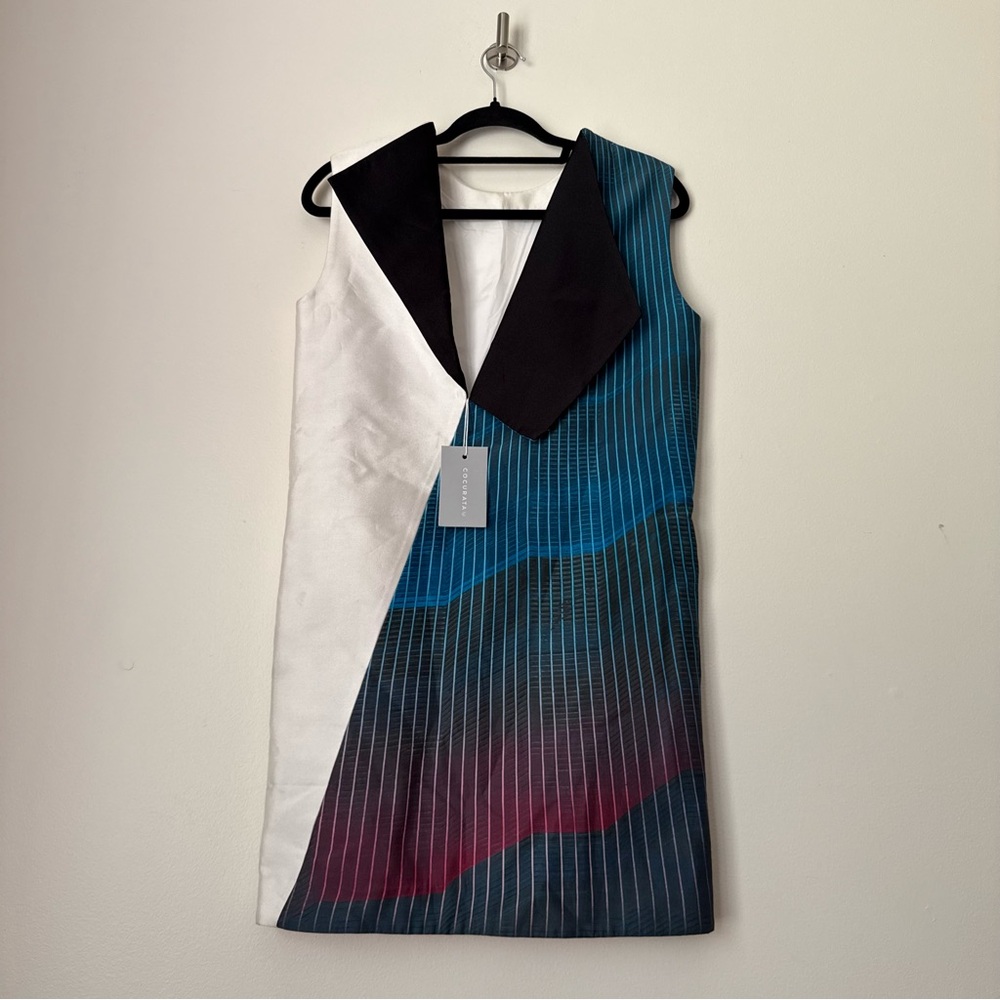 NWT Cocurata x Evan Gruzis "Visionquest" Limited Edition Art Dress, size XS